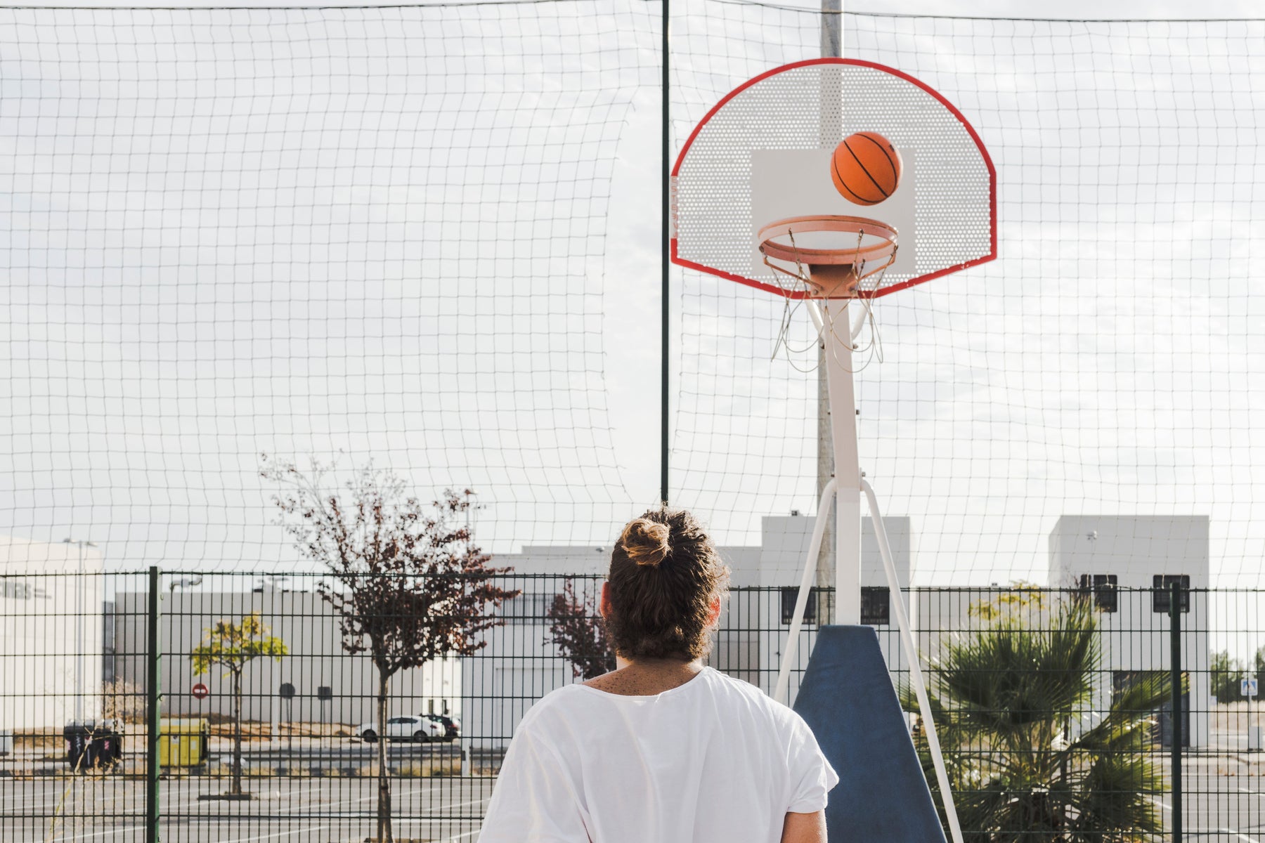 Basketball goal for churches