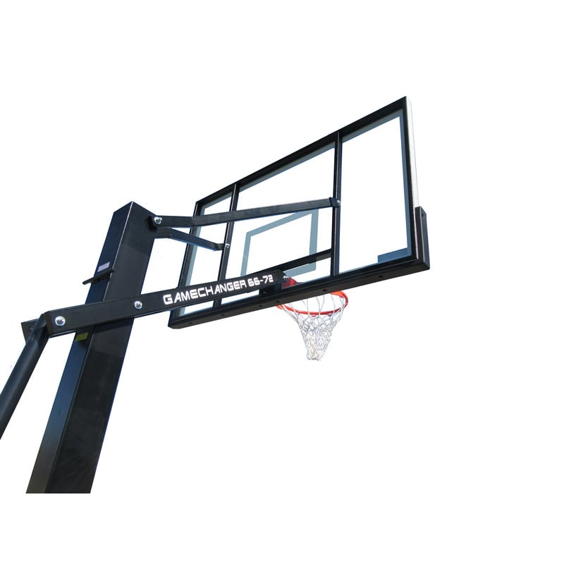 Back Of GC66-XXL Basketball Hoop Ironclad System Adjustable In Ground Goal