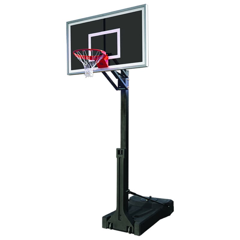 First Team OmniChamp Eclipse Adjustable Basketball Hoop Portable System View of full Goal