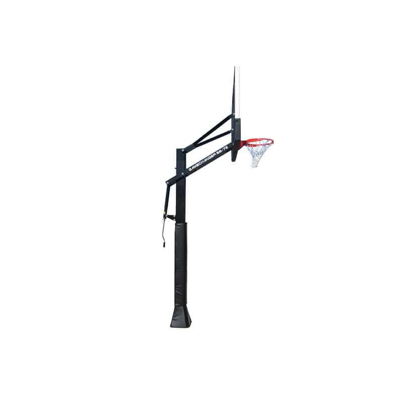 GC66-XXL Ironclad Basketball System Side View Hoop In Ground Adjustable Goal