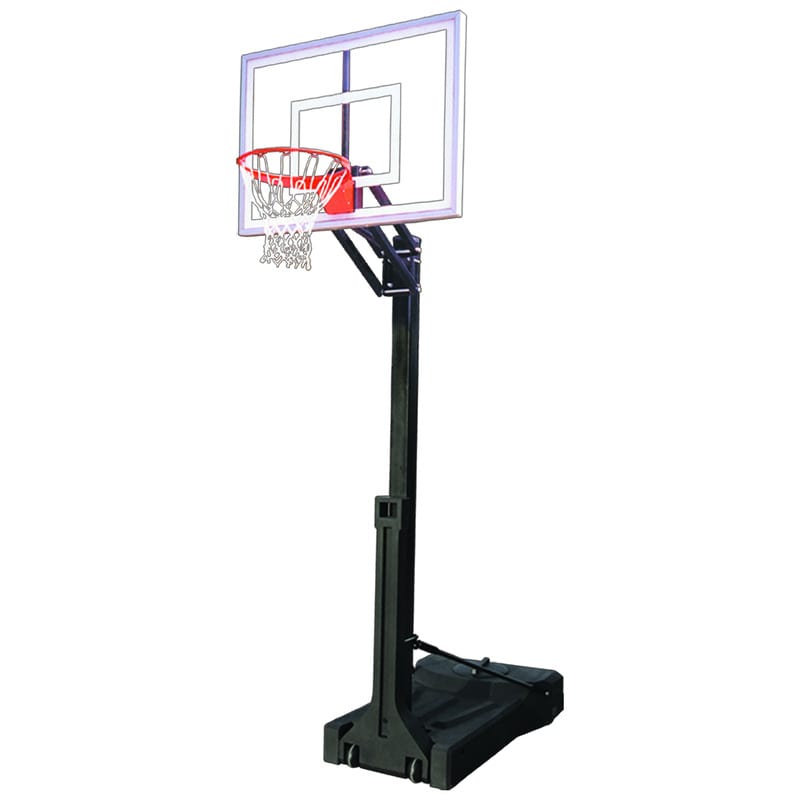 OmniChamp II First Team Portable Adjustable Basketball Hoop System full Goal View Front