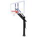 Basketball Goal First Team Titan In Ground System View of Adjustable Basketball Hoop Front