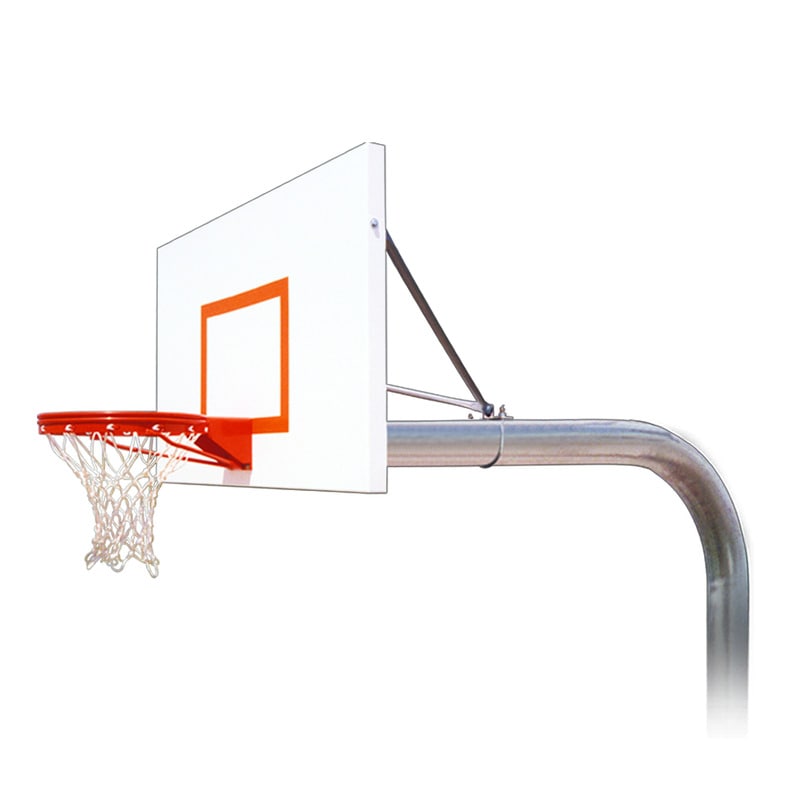 Brute Extreme First Team Basketball Hoop In Ground System View of Top of Fixed Height Goal