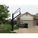 Driveway Outdoor Hoop Side View of First Team System Stainless Olympian In Ground Adjustable Basketball Goal