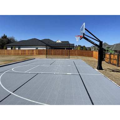 FCH885-XXL Ironclad Basketball Hoop Adjustable System In Ground Goal Backyard Full Court View