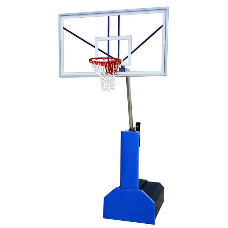 First Team Adjustable System Thunder Supreme Portable Basketball Goal Hoop Full View