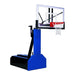 First Team Folded Lowered Goal Height View of Thunder Portable Adjustable Basketball Hoop System