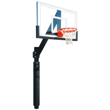 First Team Legend Jr. Fixed Height Basketball Hoop In Ground Goal System Hero Image