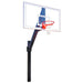 First Team Legend Supreme Basketball Hoop Fixed Height In Ground System view of goal front