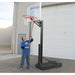 First Team OmniChamp Portable Basketball Hoop Broom Goal Rim Height Adjust