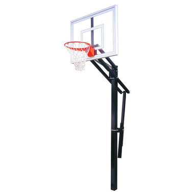 First Team Slam II In Ground Adjustable Basketball Hoop Front Facing View