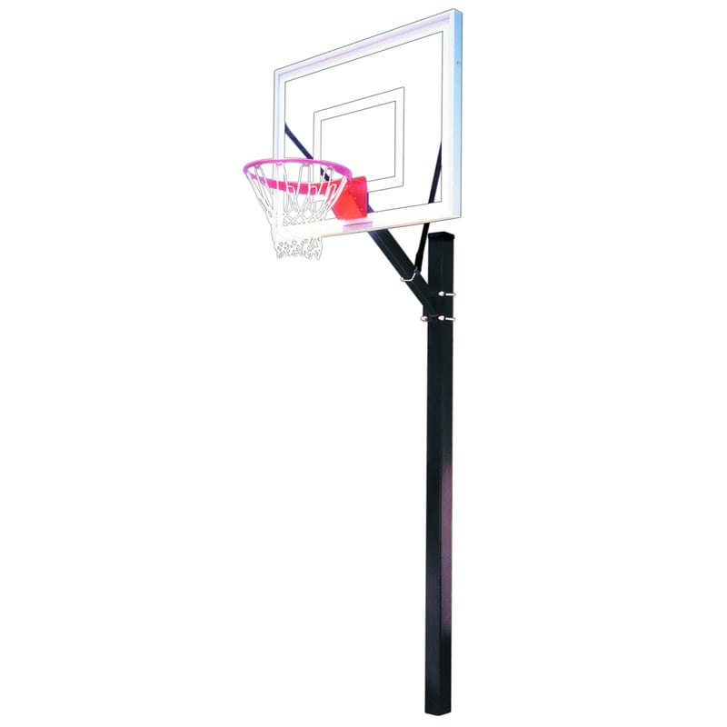 First Team Sport III Fixed Height Basketball Goal Full Hoop Front View