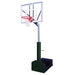 First Team Turbo Rampage Portable Basketball Hoop Goal Front View of Adjustable System