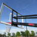 Force First Team Adjustable In Ground Basketball Hoop View Behind Rim