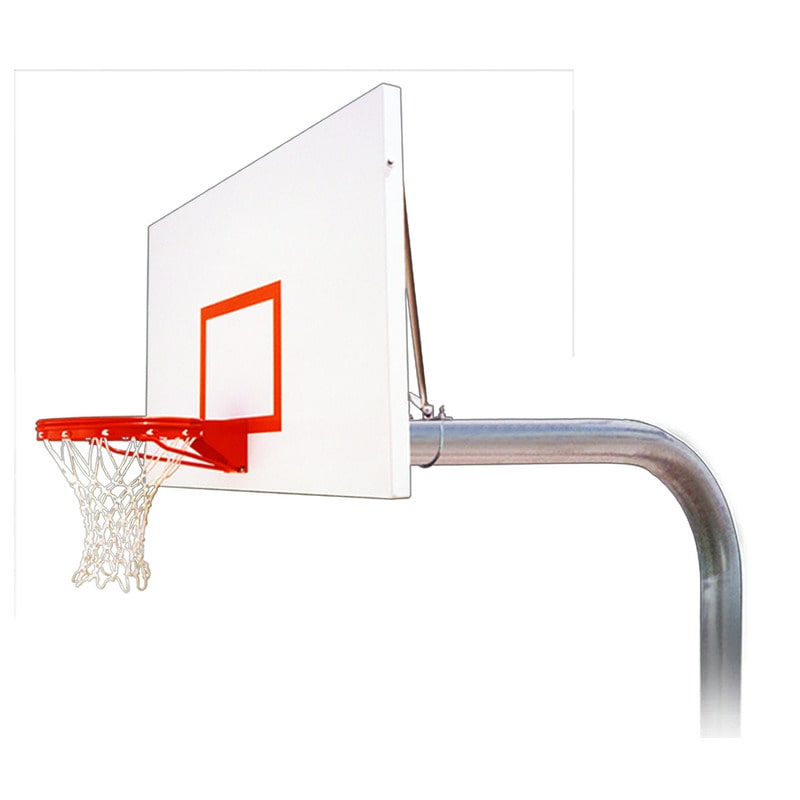 In Ground Brute Excel Basketball Goal Top of Hoop View For Fixed Height First Team System