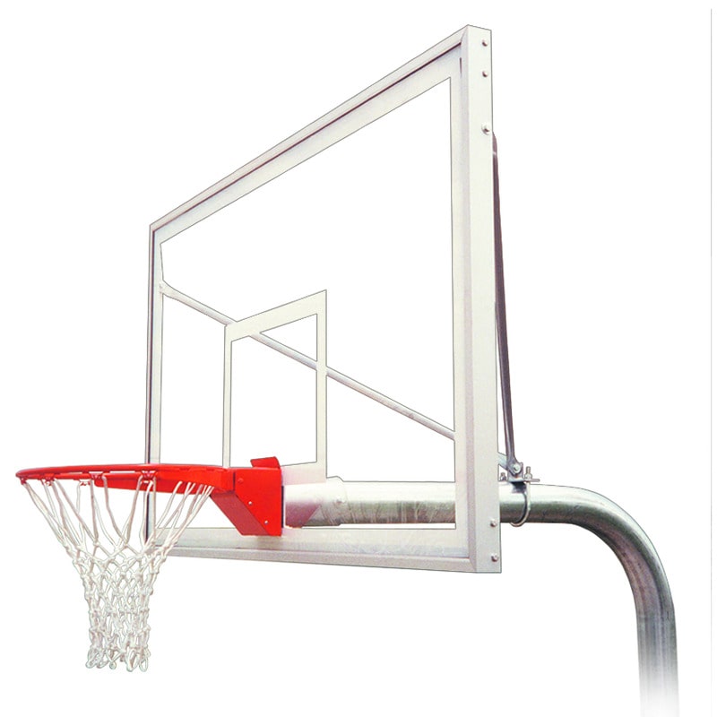 In Ground First Team Basketball Goal System RuffNeck Supreme top view for Fixed Height Hoop