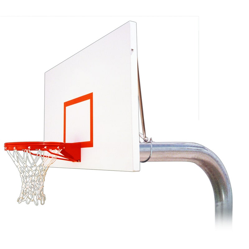 In Ground Tyrant Excel Basketball Goal Top of Hoop View For Fixed Height First Team System