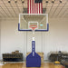 Indoor On Court View for First Team System Hurricane Triumph Portable Basketball Goal Adjustable Height Hoop