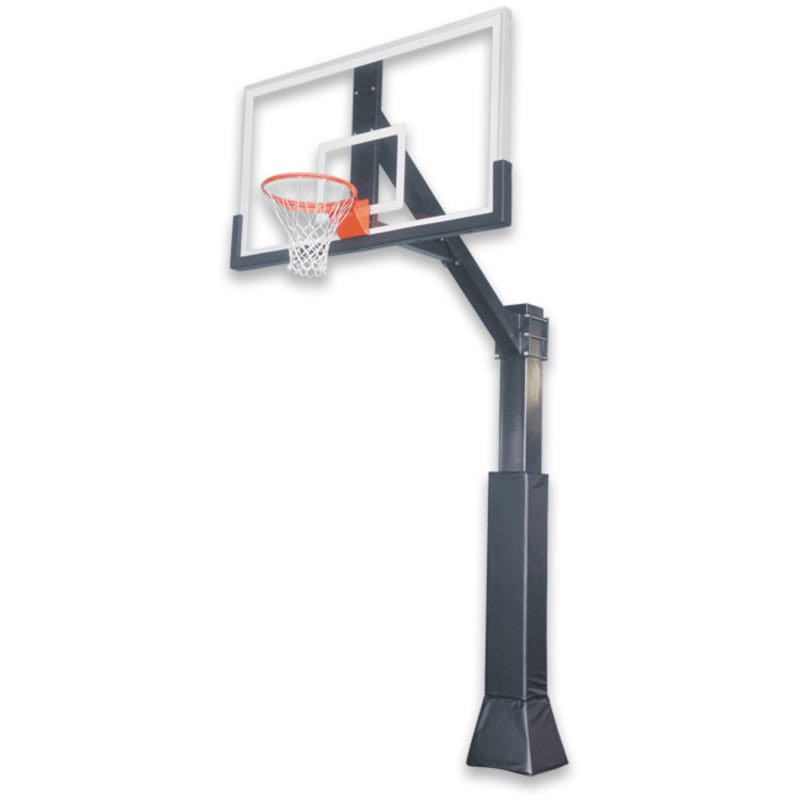 Ironclad HIL885-XXL In Ground Fixed Height Basketball Hoop Hero Image for Goal view of System from front