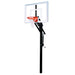 Jam Turbo Adjustable Basketball Hoop In Ground Facing Front Hoop View