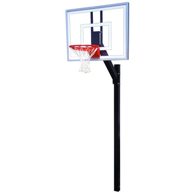 Legacy III First Team System In Ground Basketball Hoop Fixed Height View of front Goal