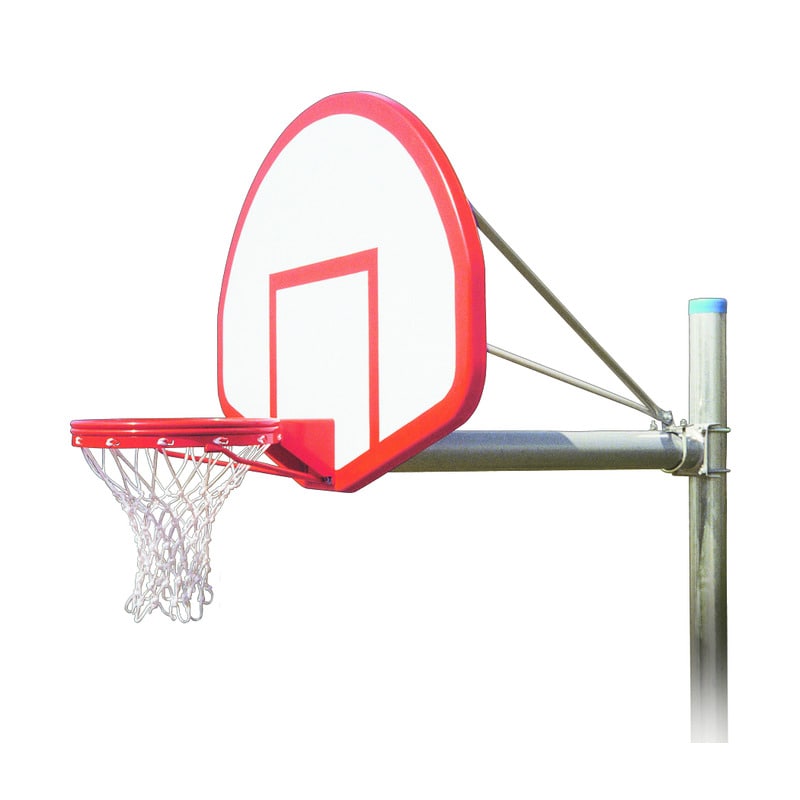 Renegade Flight In Ground Basketball Hoop View of First Team Fixed Height System Goal Top