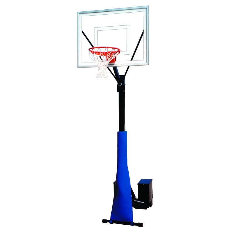 RollaSport II First Team Portable Fixed Height Basketball Hoop System full Goal View Front