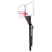 First Team Slam Select Adjustable  Basketball Goal In Ground Facing Front Full View 