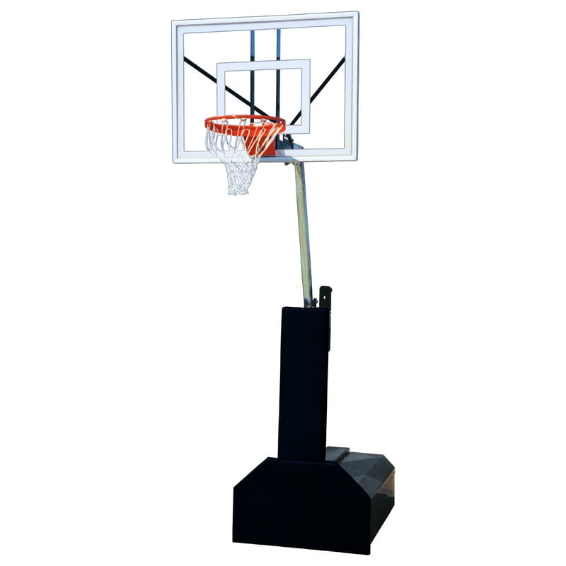 Thunder Ultra Portable First Team System Adjustable Basketball Hoop full view of Goal