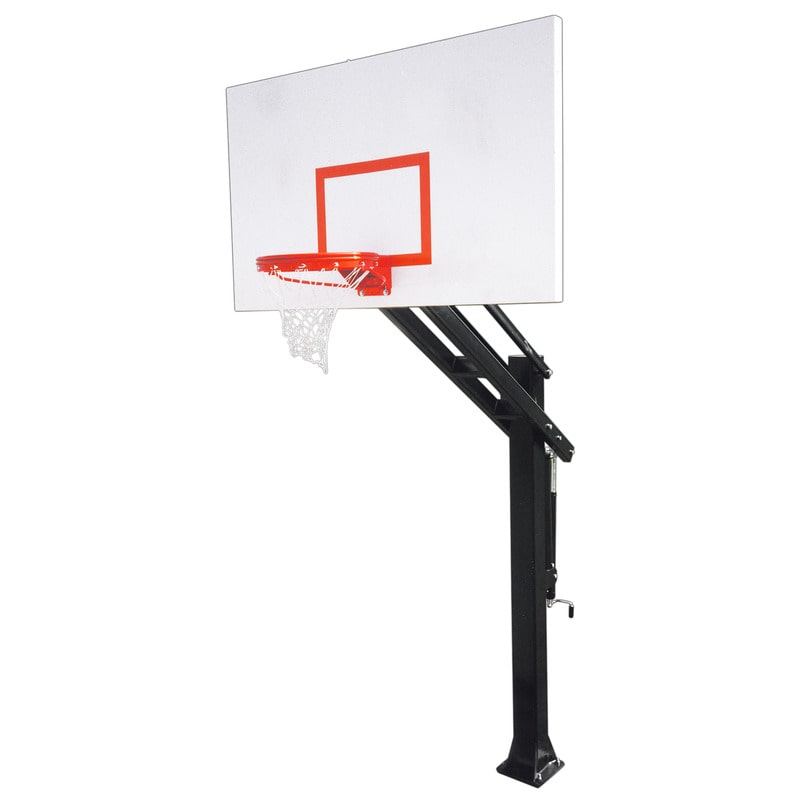 Titan Excel First Team Adjustable Goal In Ground Basketball Hoop System View